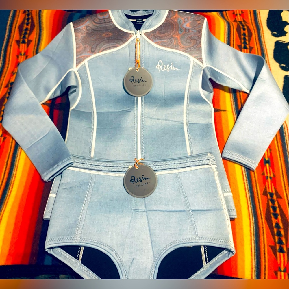 FREE People “Resin” Wetsuit top & bottom. Size Large - New with Tags